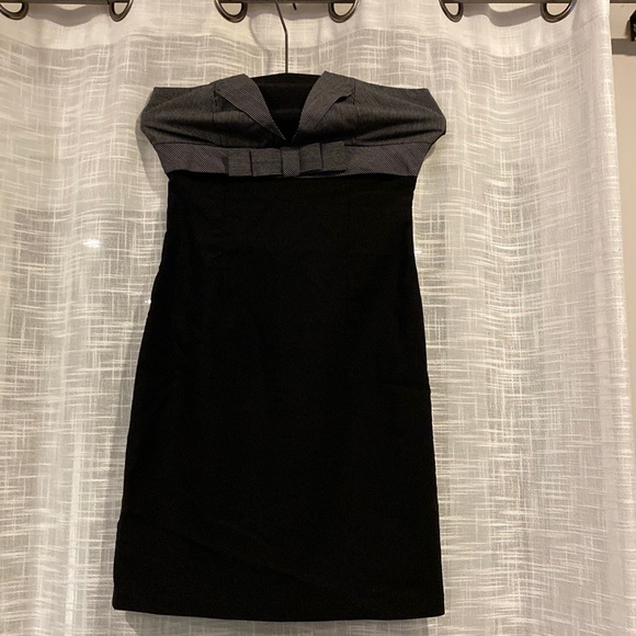 Sirens black and white strapless dress - Picture 2 of 4